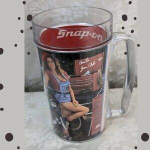 Vintage SNAP-ON Tools Thermo Serv Mug Pin Up Calendar Girl Anita Jan / Feb 92
